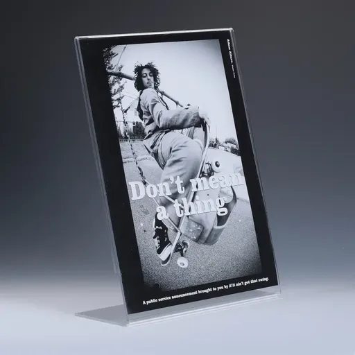 [ACSH026] Acrylic Tabletop Angled Sign Holder, accommodates 8.5'' x 11'' media 