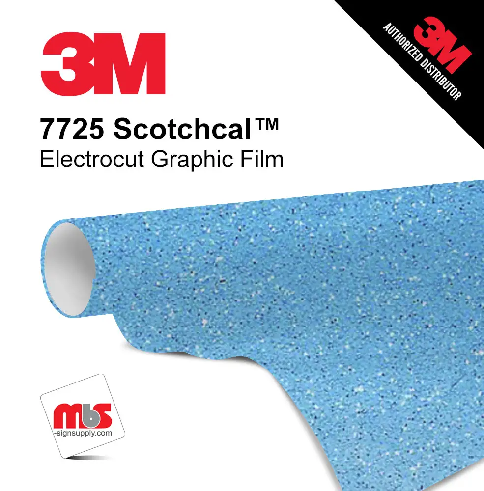 18'' x 10 Yards 3M™ 7725 Scotchcal™ ElectroCut™ Gloss Frosted 8 year Unpunched 3.2 Mil Cast Graphic Vinyl Film (Color Code 327)