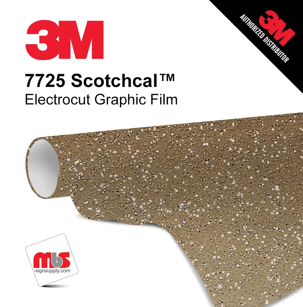18'' x 10 Yards 3M™ 7725 Scotchcal™ ElectroCut™ Gloss Frosted 8 year Unpunched 3.2 Mil Cast Graphic Vinyl Film (Color Code 331)