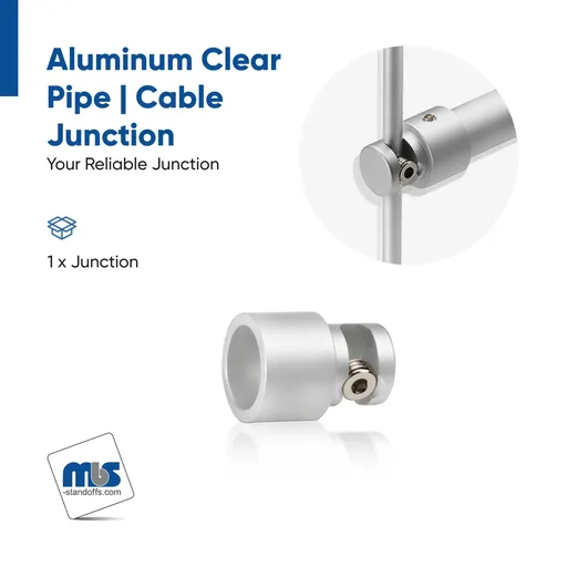 [SA1630A] Pipe | Cable Junction for 5/8" Aluminum Pipe & 1/8" (3.00) Cable (Inside use only)