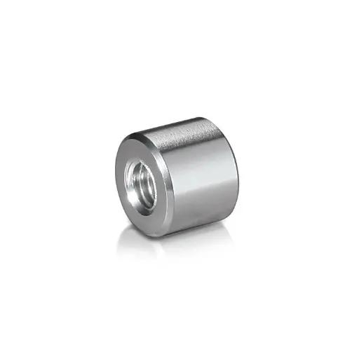 [S058-3161A] Un Threaded Barrels O.D.: 5/8" (0.63"), I.D: 5/16" (0.31" -0/+0.1") Length: 3/16" (0.19"), Clear Anodized [Required Material Hole Size: 3/16" ]