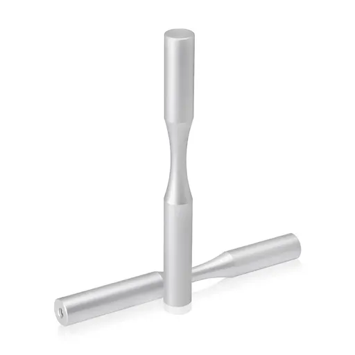 [S050-500AV-3] 10-24 One side Threaded  Pegs Diameter: 1/2", Length: 5", Clear Anodized [Required Material Hole Size: 7/32" ]