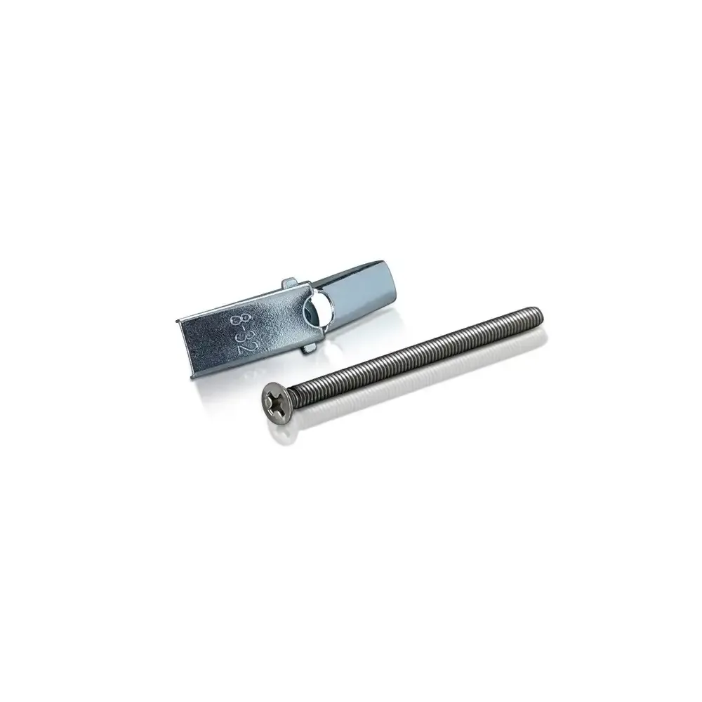 Zinc Screw 8-32 x 2 1/2'' with Toggle Bolt Wings #8-32 (1 x #TBW8, 1 x #2300Z)